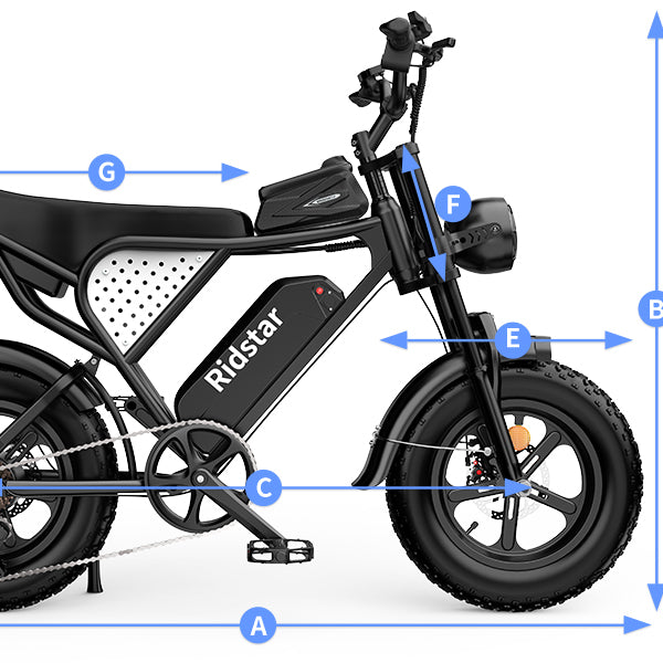 Ridstar® Q16 1500W Fat Tire Electric Bicycle