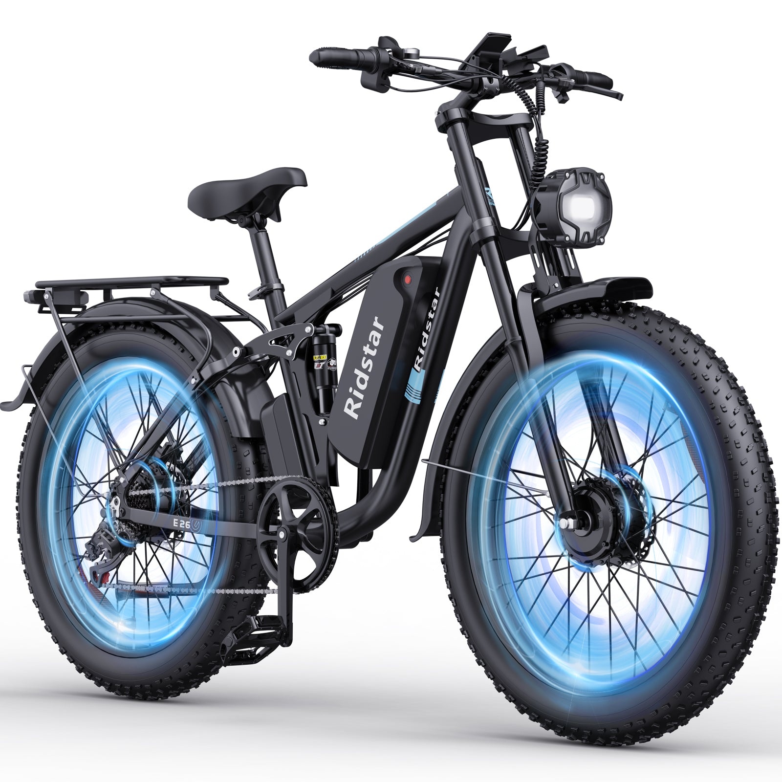 Ridstar® E Bike E26Pro Fat Tire Mountain Electric Bike – Ridstarebike