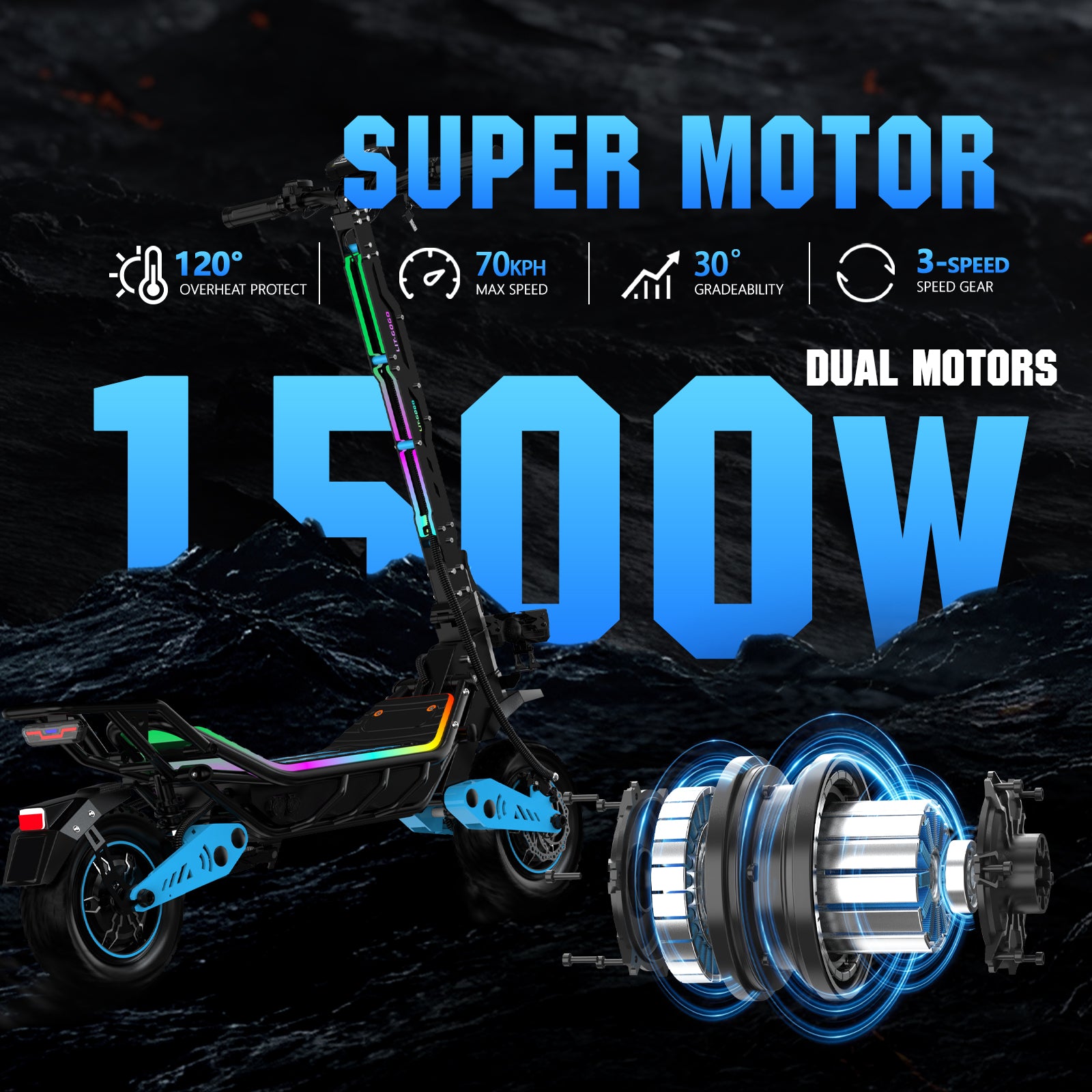 LIT-Z5 1500W Adult electric scooter