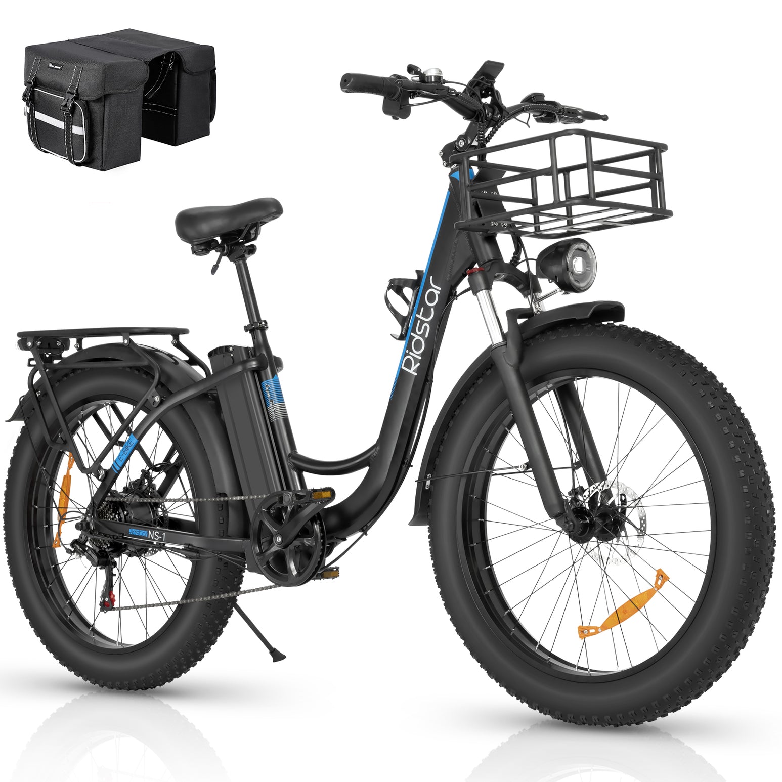 Ridstarยฎ MN26 1500W Unfoldable Fat Tire Mountain Ebike