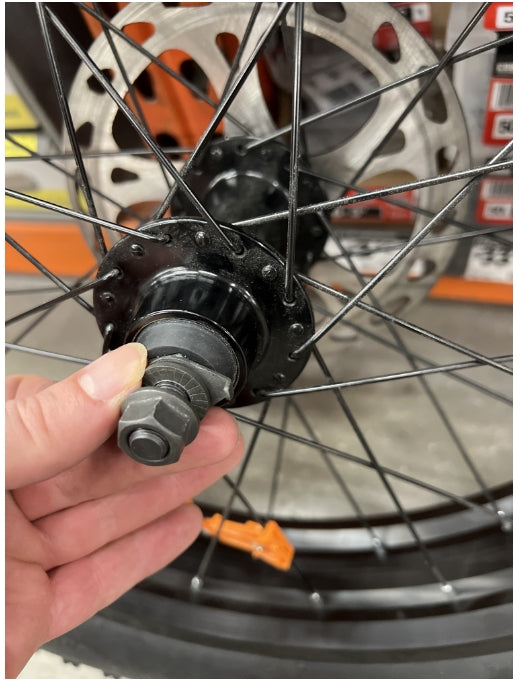 Ridstar Front wheel screws, nuts, washers set