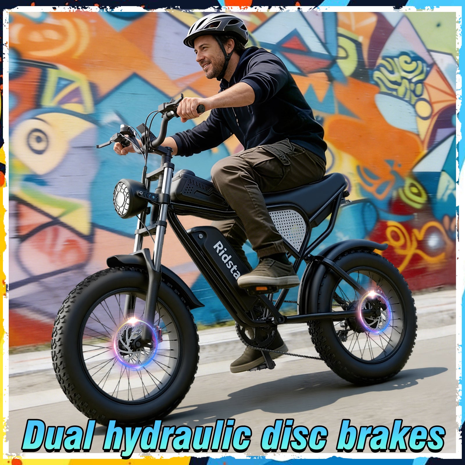 Ridstarยฎ Q30 2000W 48V 25AH Fat Tire Ebike