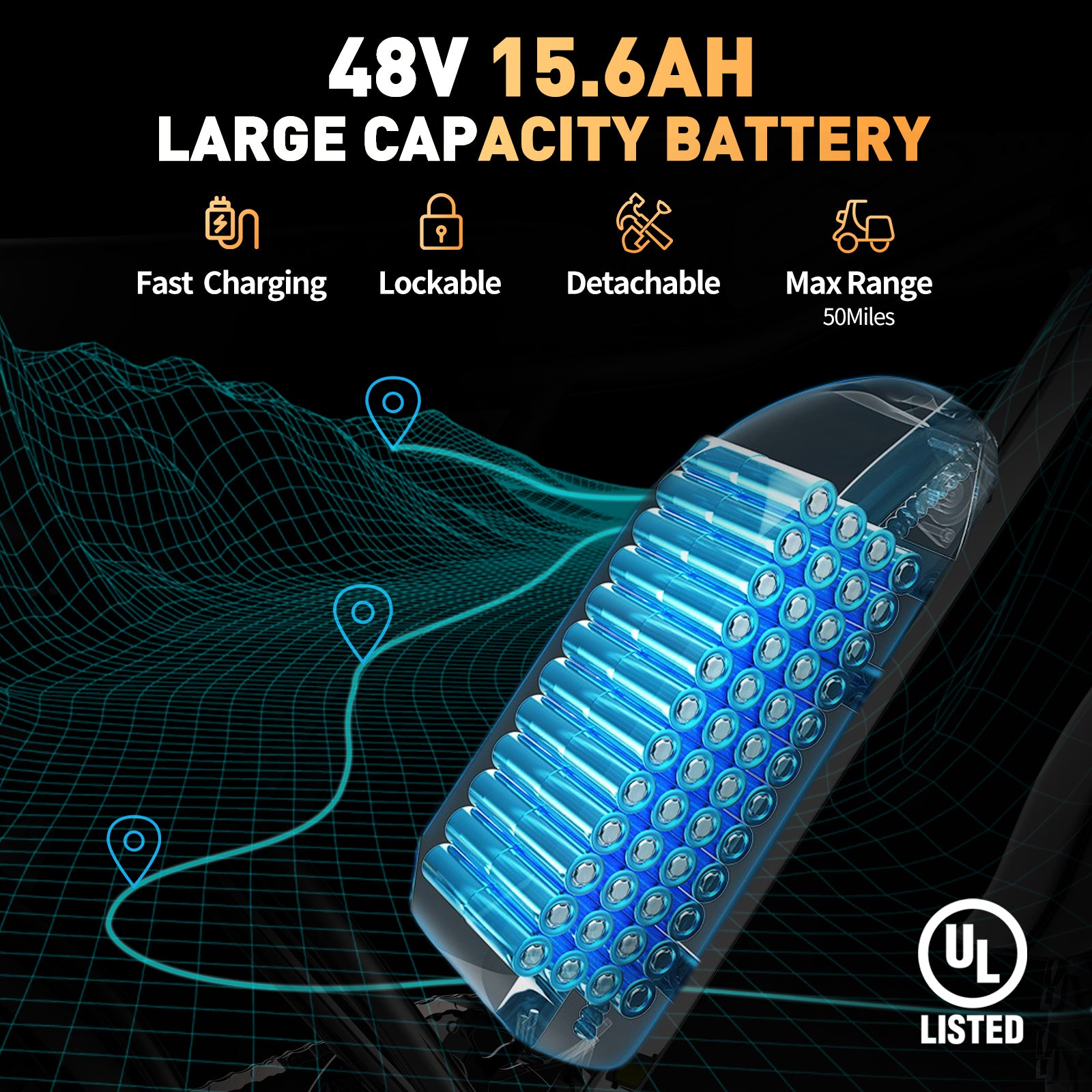 Ridstar® Q20Luxe Lite 1000W Fat Tire Ebike