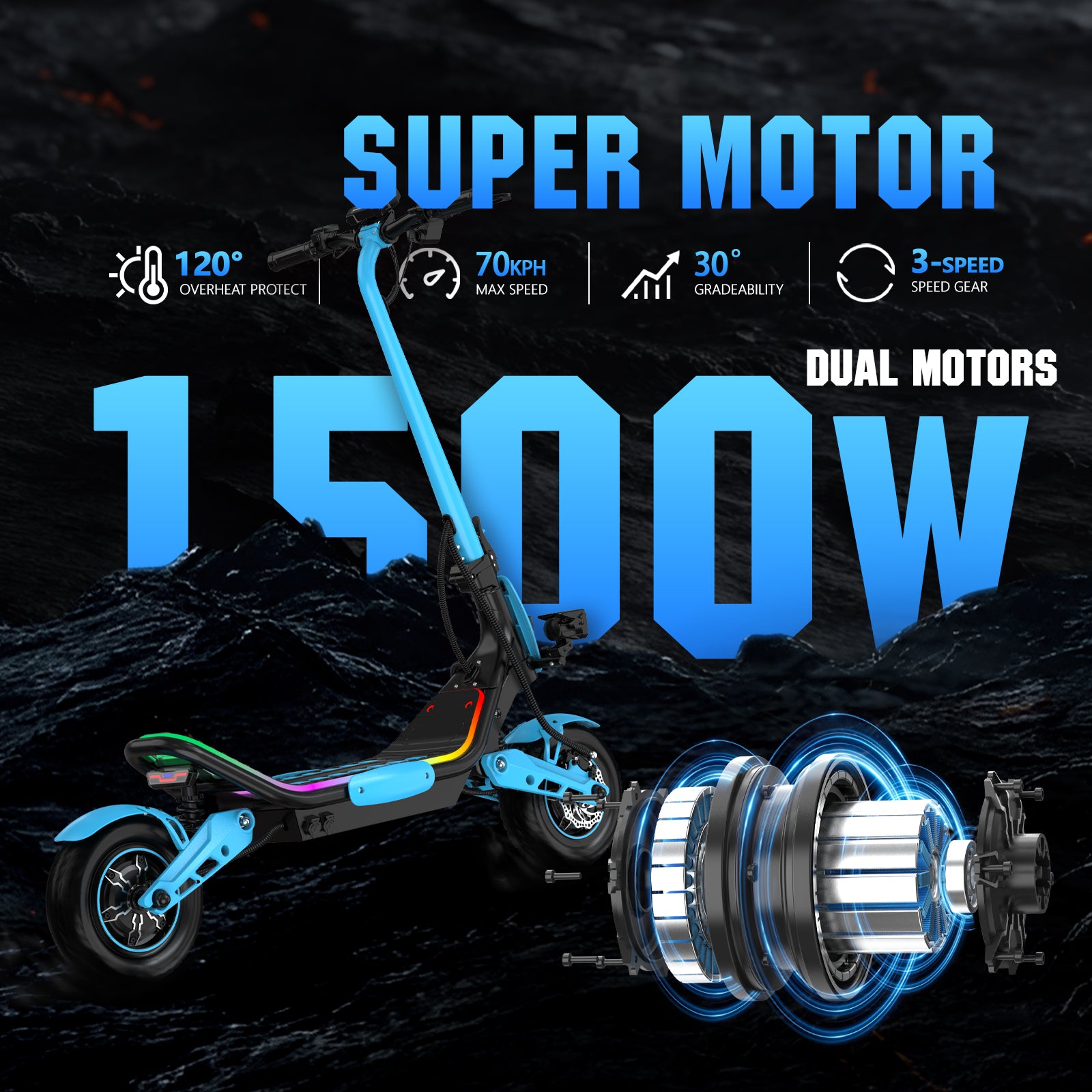 LIT-Z3 1500W Adult electric scooter