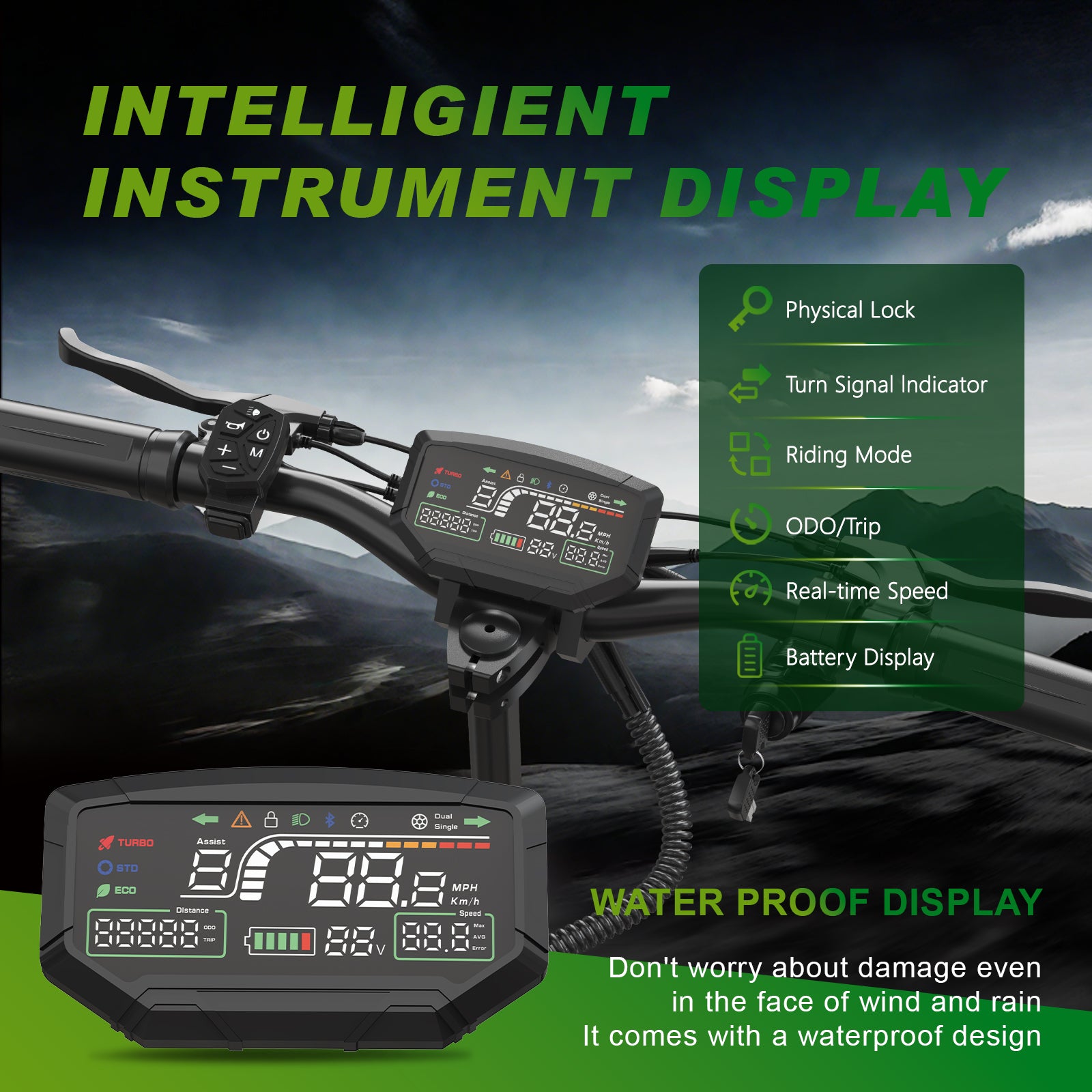 Ridstar® LIT-S6 1200W Adult electric scooter