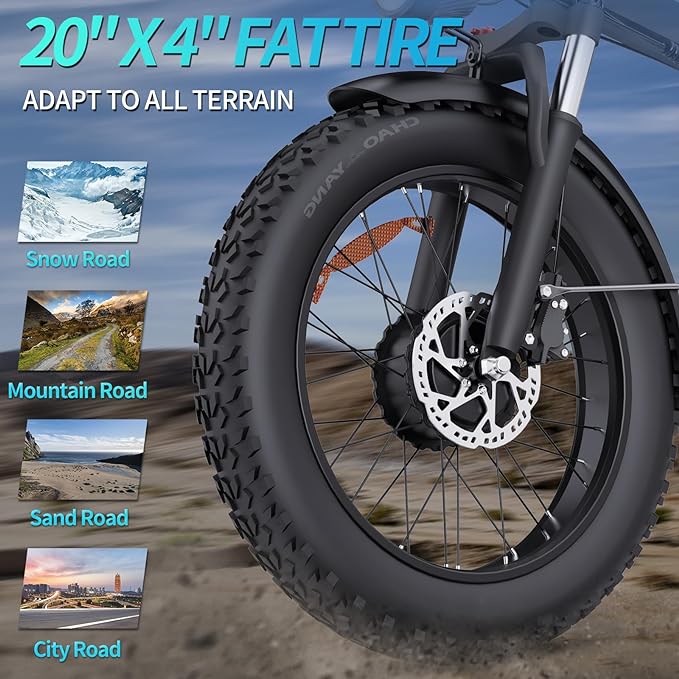 Ridstar 20Inch Folding Electric Bike-33