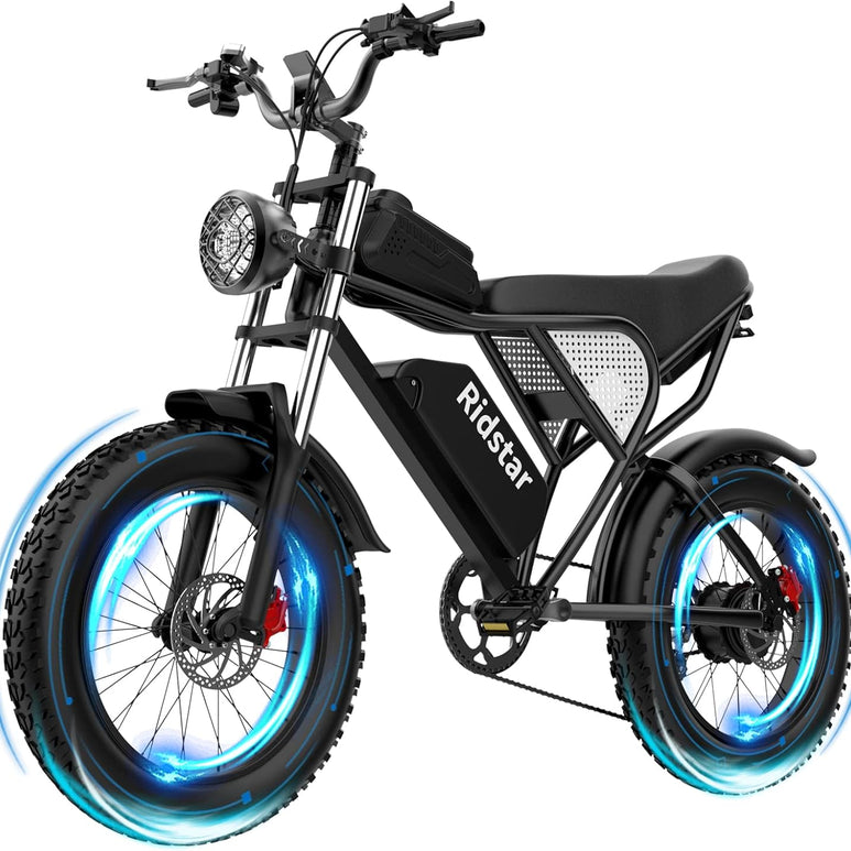 Ridstar® Upgraded Q20 1500W Fat Tire Electric Bicycle * 2
