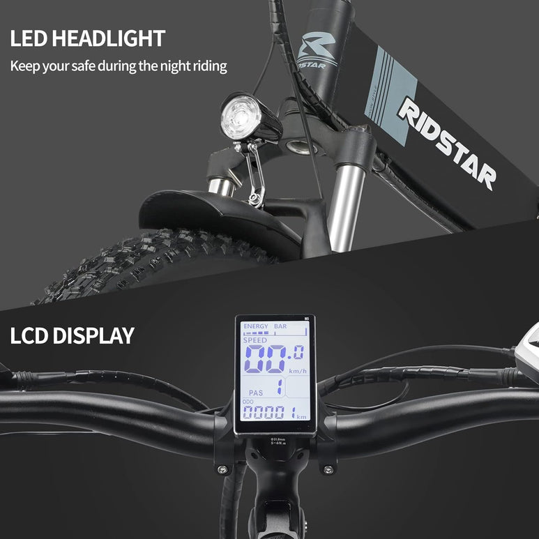 Ridstar H20 1000W Electric Mountain Bike-2