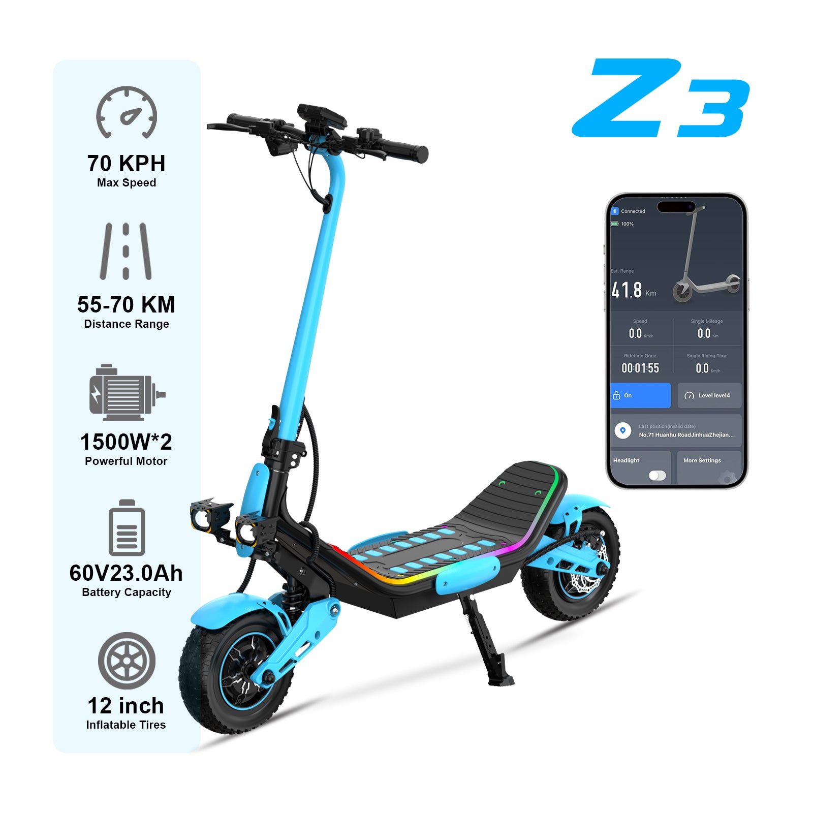 LIT-Z3 1500W Adult electric scooter