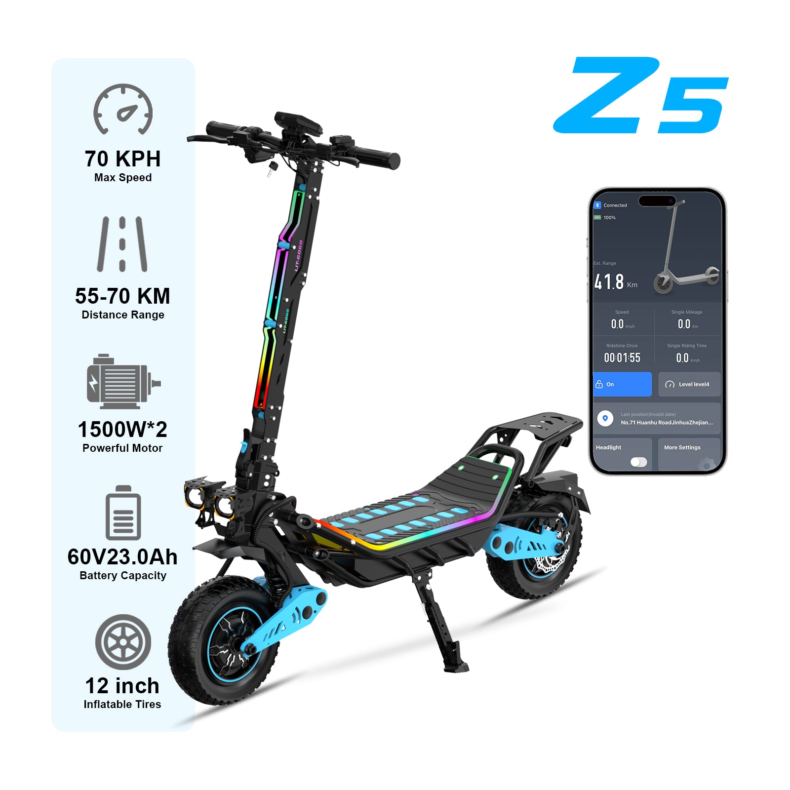 LIT-Z5 1500W Adult electric scooter