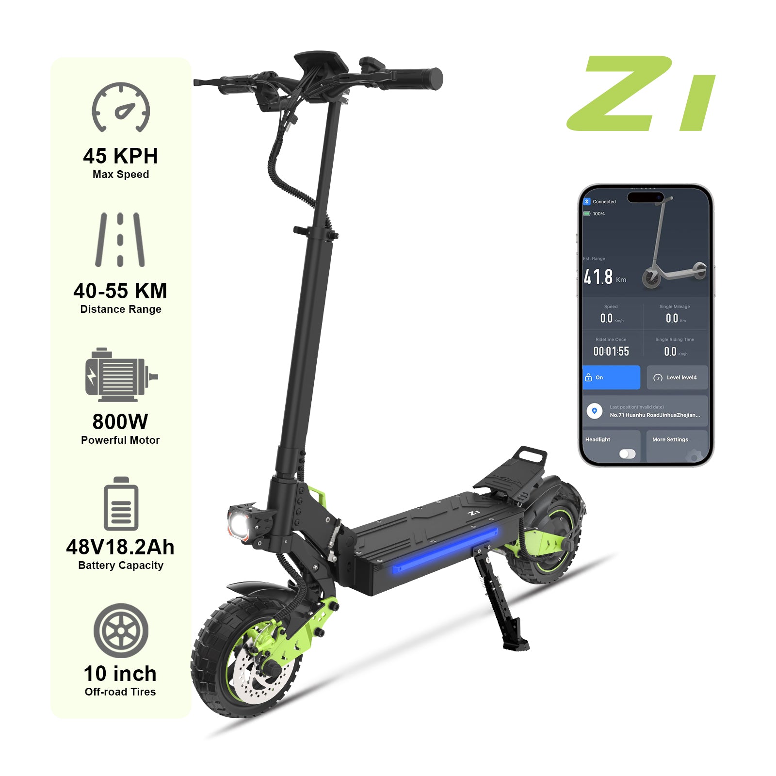 LIT-Z1 800W Adult electric scooter