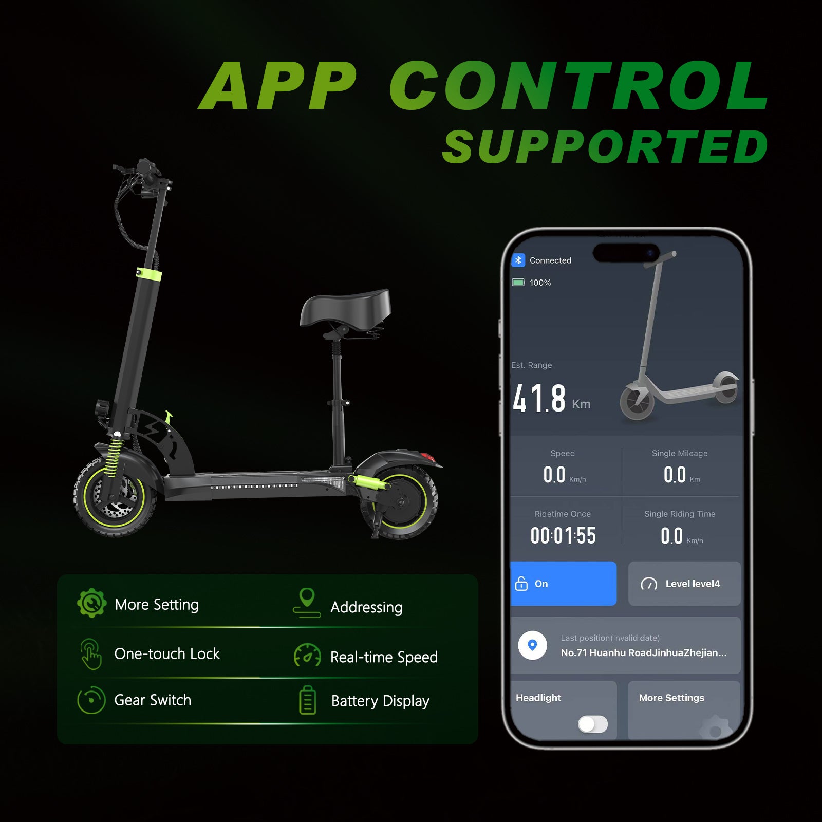 LT-M4 800W Adult electric scooter