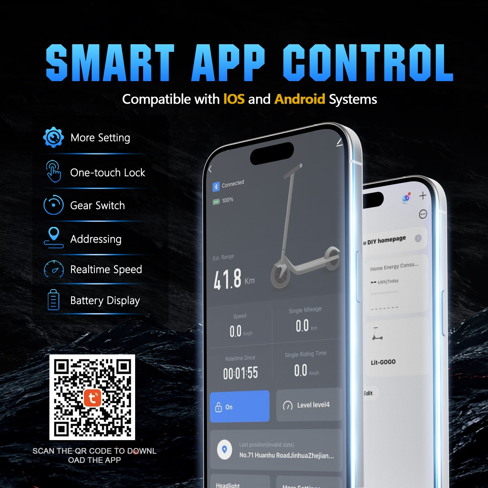 LIT-Z4 1200W Adult electric scooter