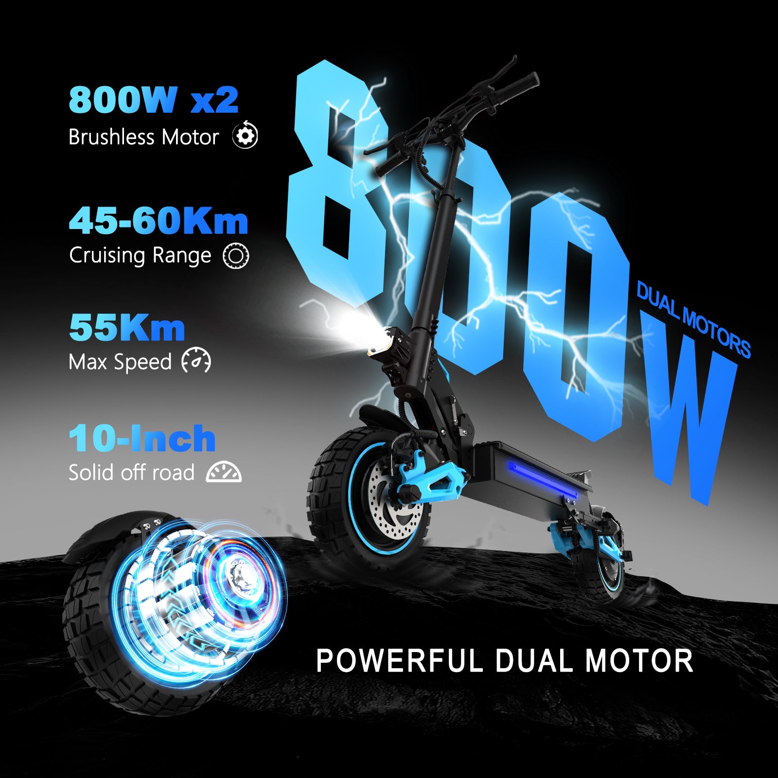 LIT-Z1PRO 800W Adult electric scooter