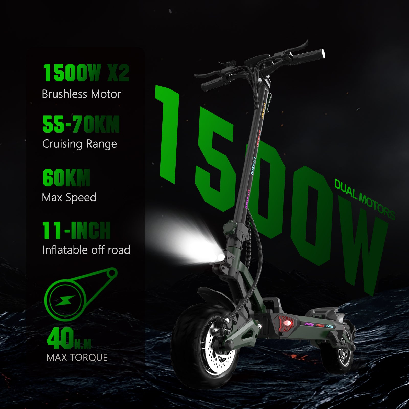 LIT-Z6 1500W Adult electric scooter