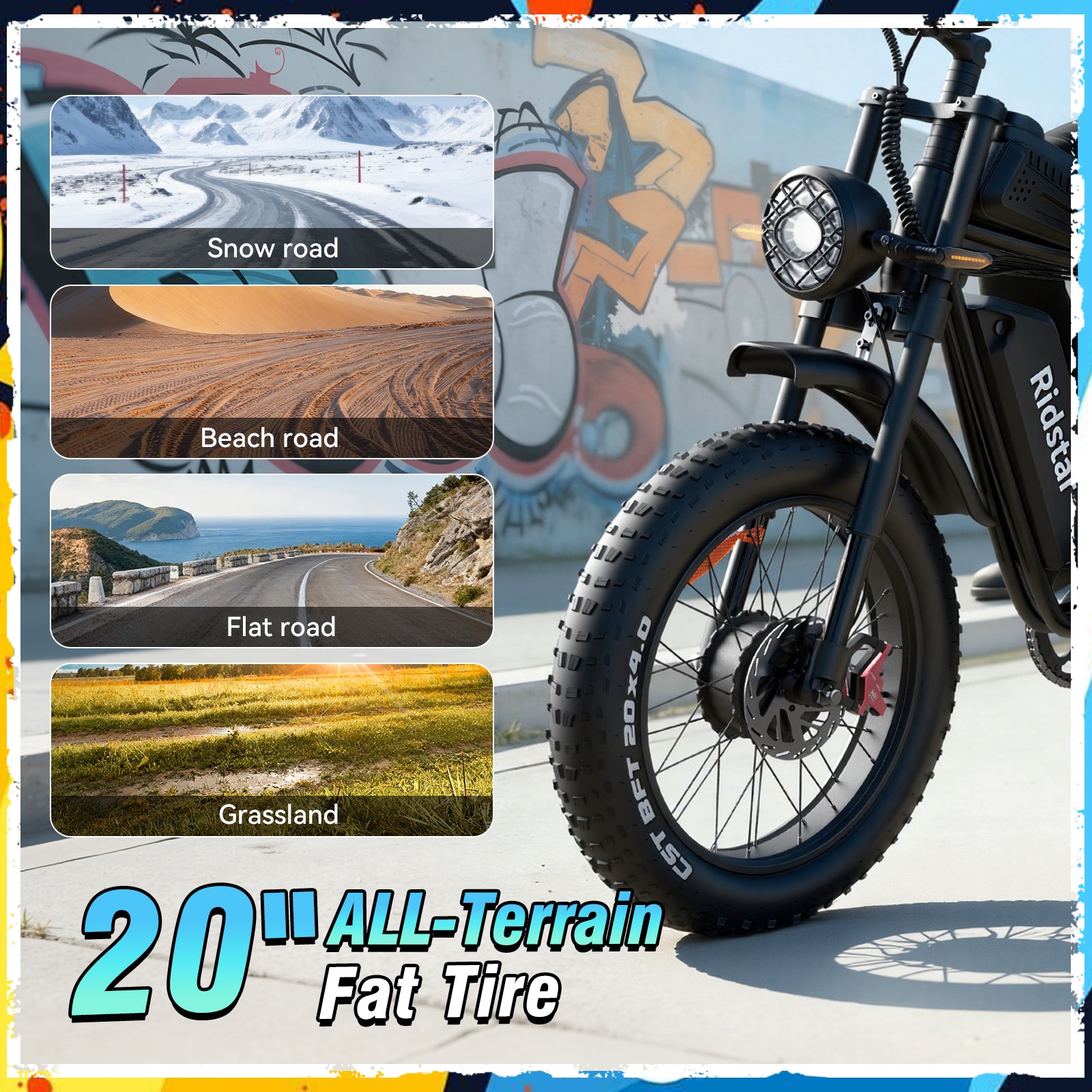 Ridstar® Q30Pro 4000W Fat Tire Ebike