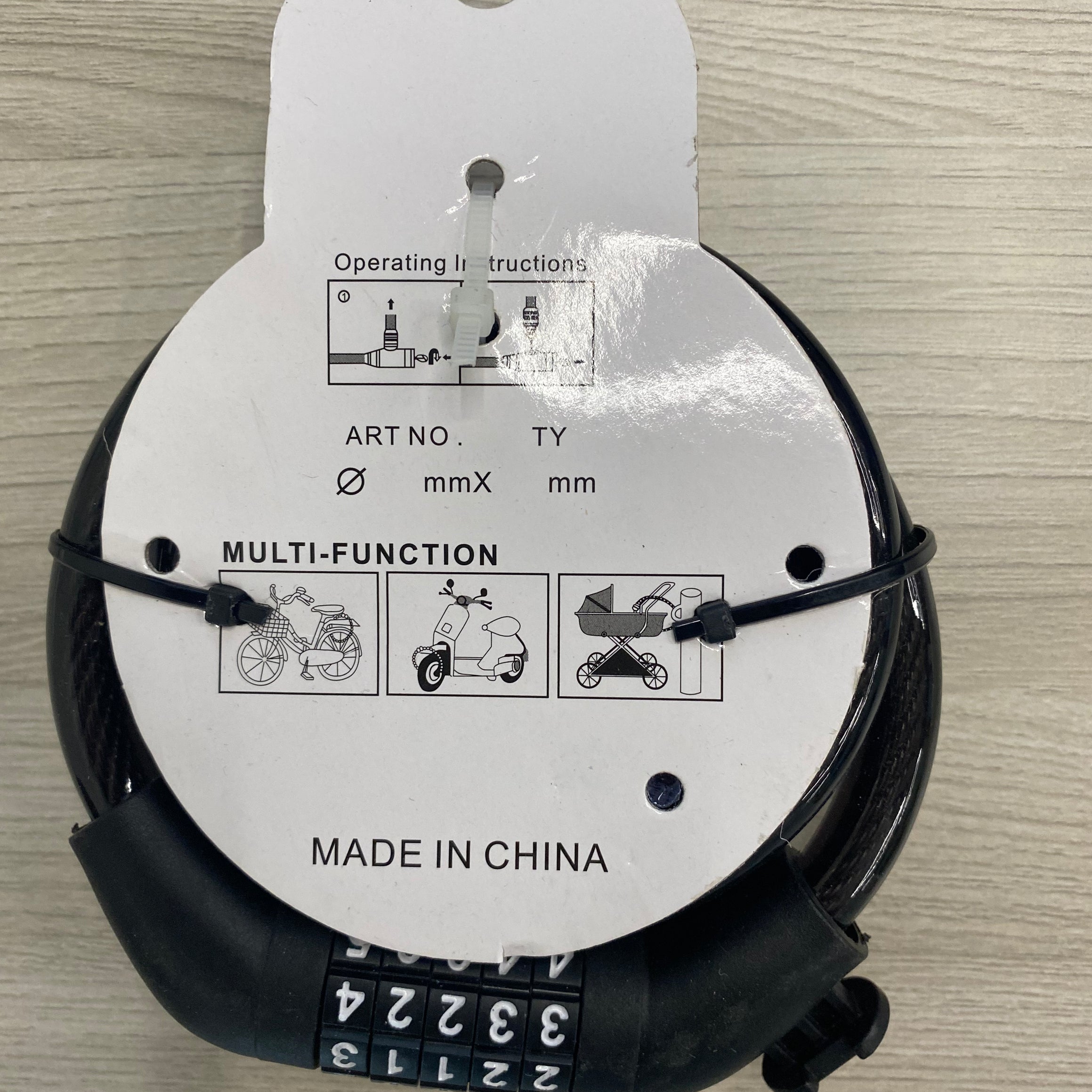 Ridstar Electric Bike Combination Lock