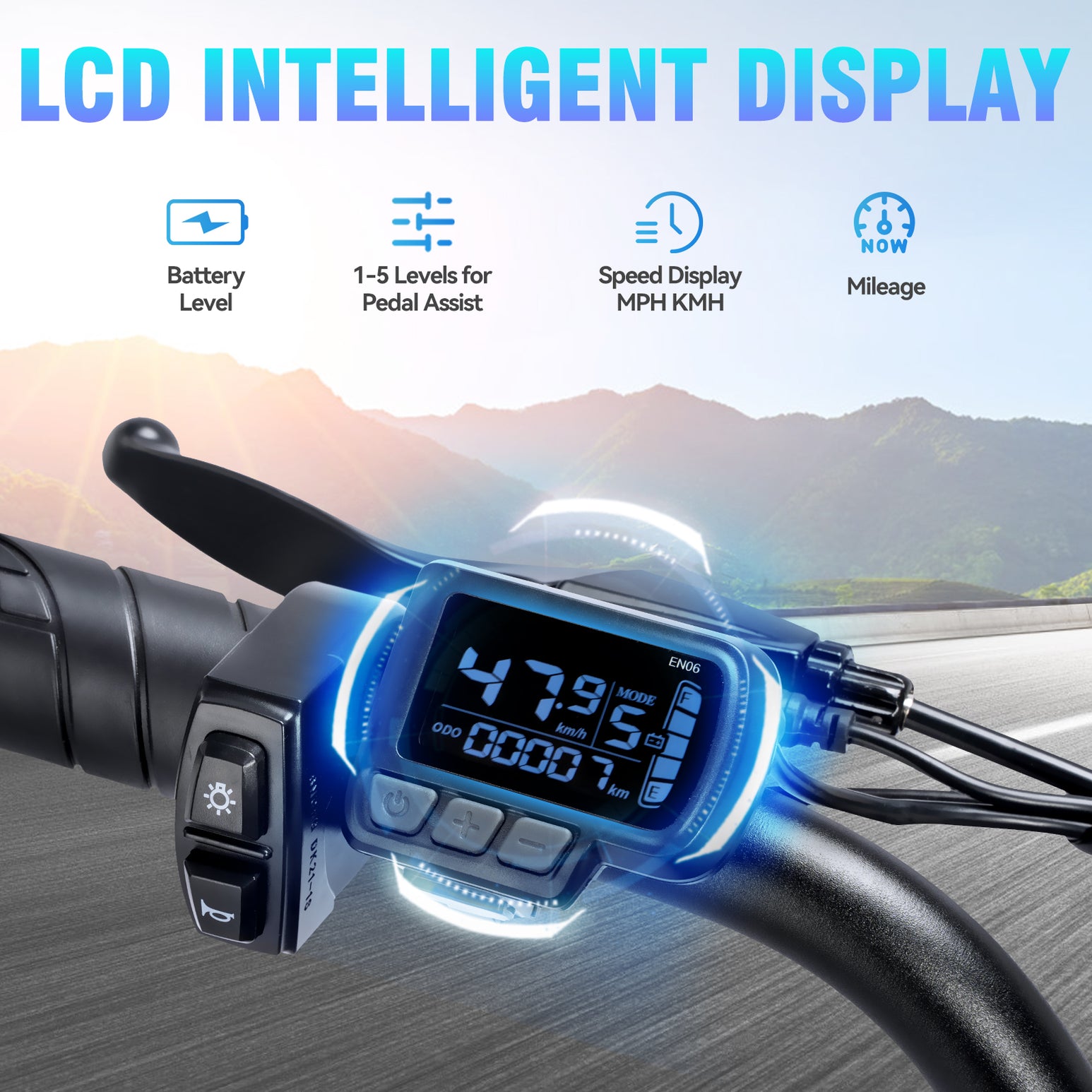 Vélo électrique à gros pneus Ridstar® Q20 Lite 1000 W