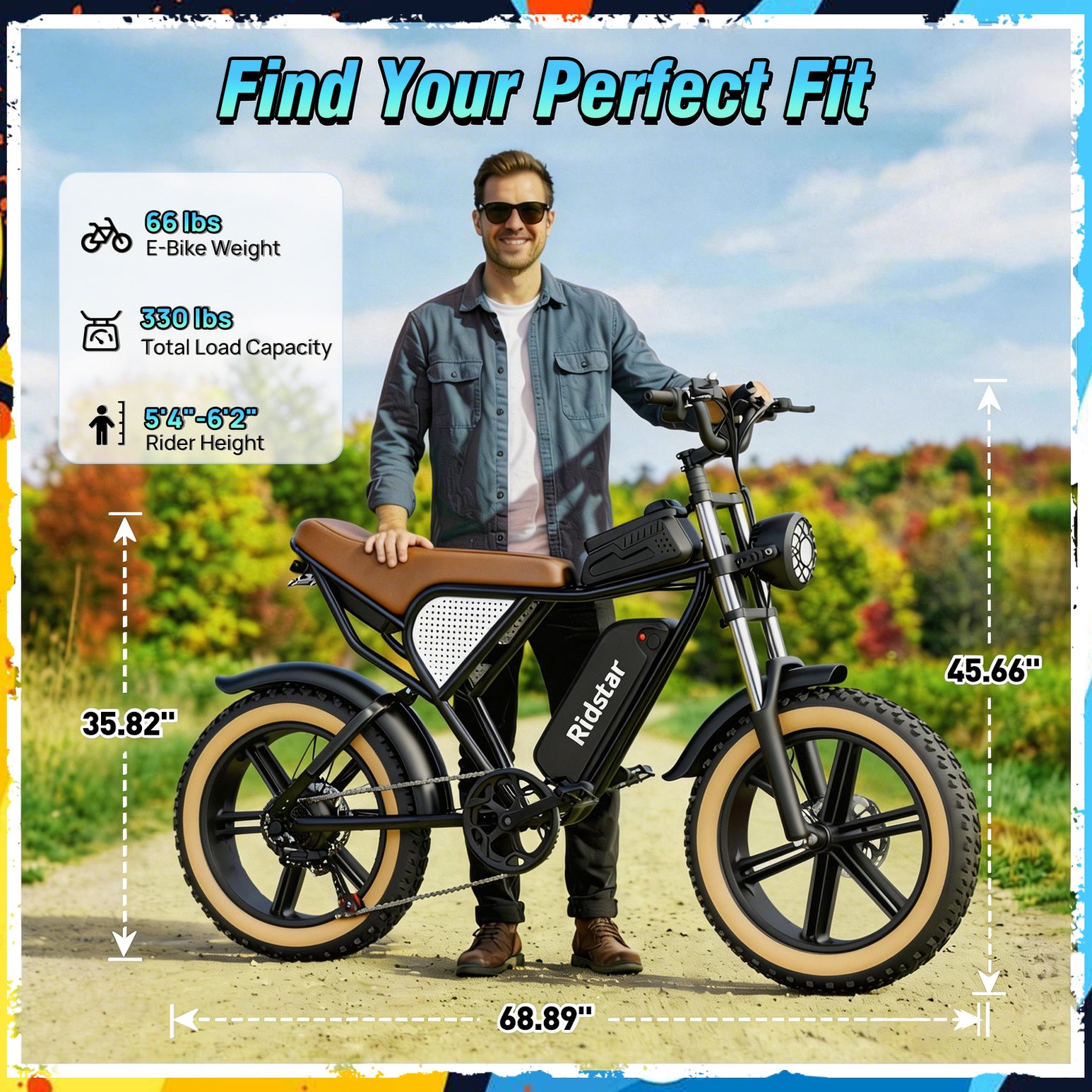 Ridstar® Q30Luxe 2000W Fat Tire Ebike