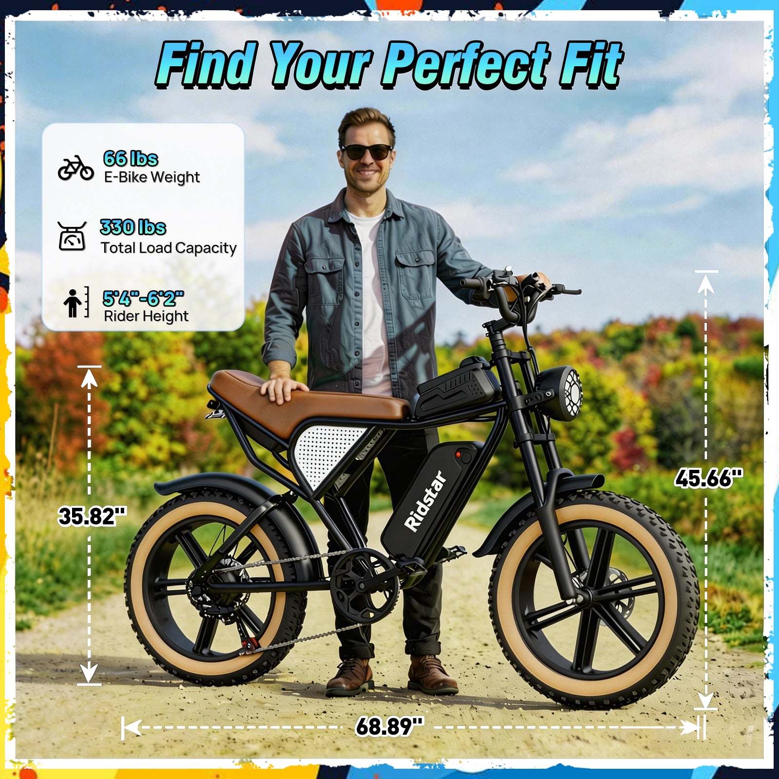 Ridstar Q30Luxe Lite 1500W Fat Tire Ebike