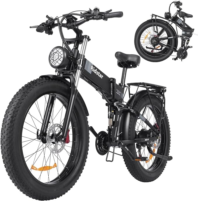 Ridstar 26Inch Folding Electric Bike-1