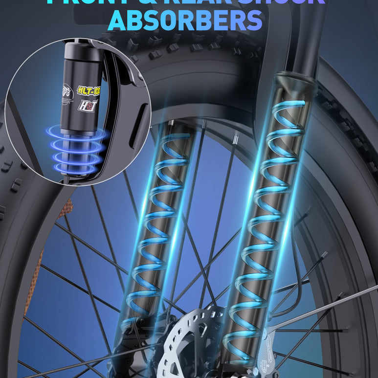 Ridstar® E Bike E26Pro Fat Tire Mountain Electric Bike