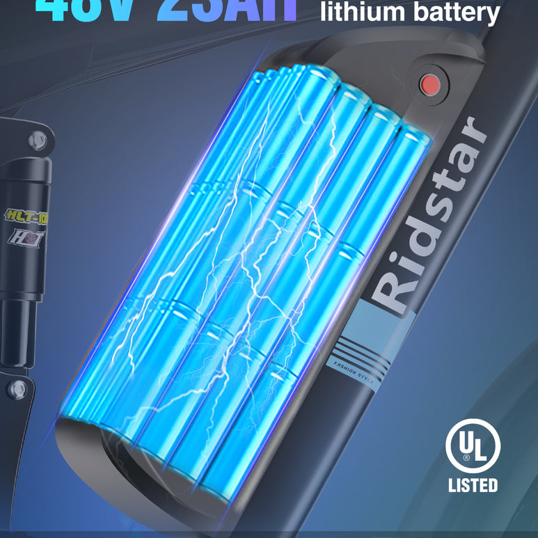 Ridstar® E Bike E26Pro Fat Tire Mountain Electric Bike