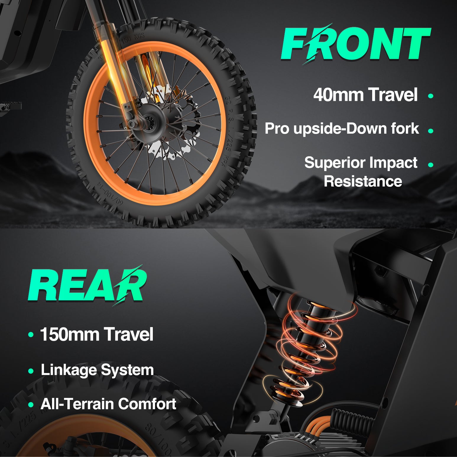 Pazolle X1 Front14"&Rear12" 48V30Ah 3000W  Electric off-road vehicle