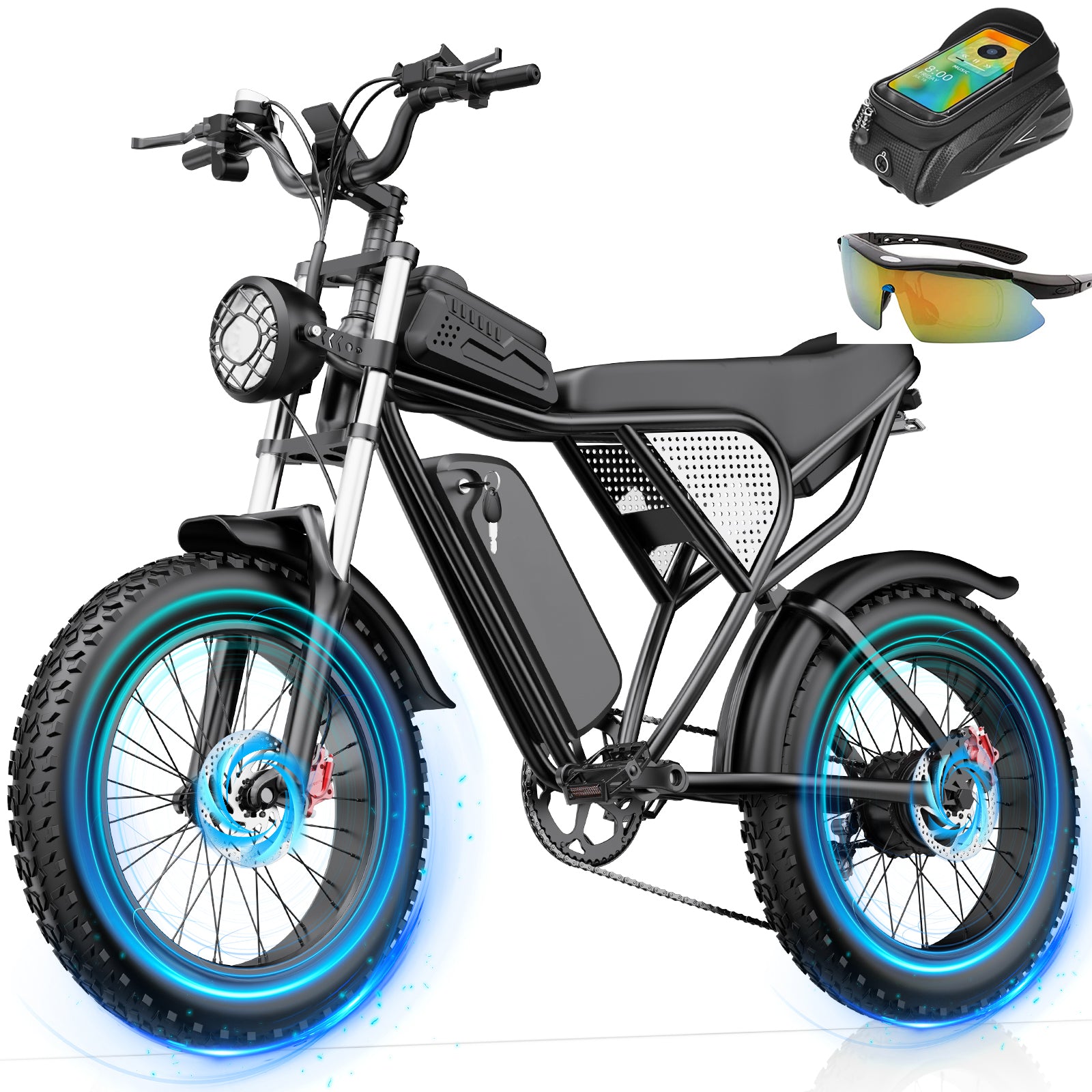 Vélo électrique à gros pneus Q20 1500W amélioré Ridstar®