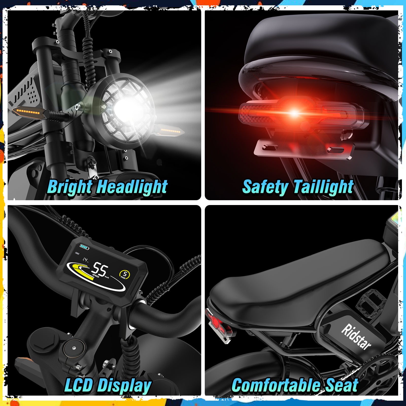 Ridstar® Q30Pro 4000W Fat Tire Ebike