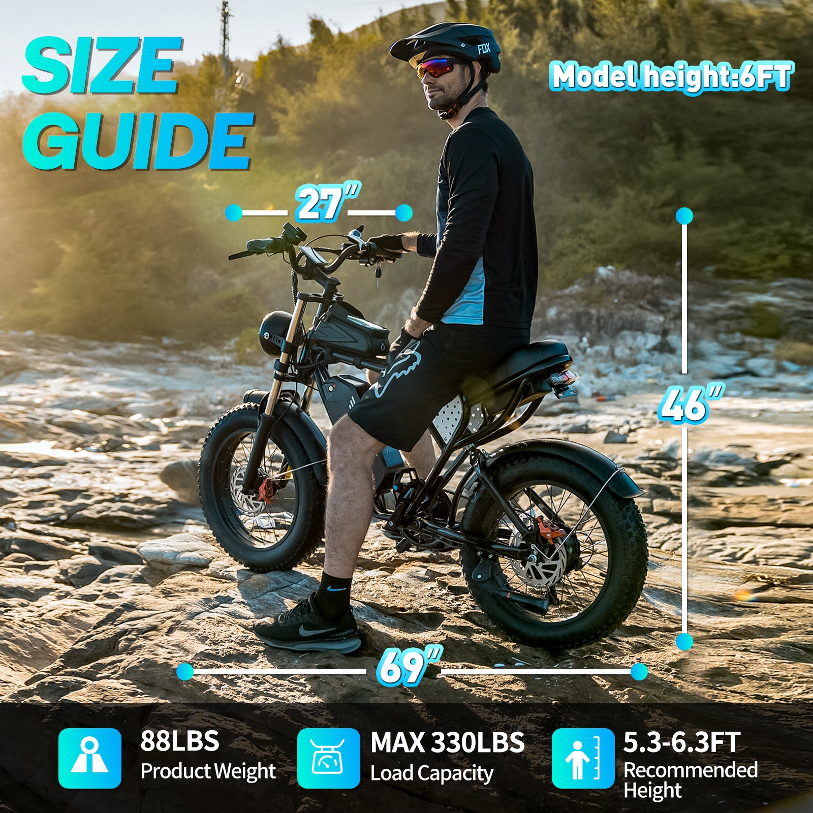 Bopzin  C21 1500W Fat Tire Electric Mountain Motorcycles