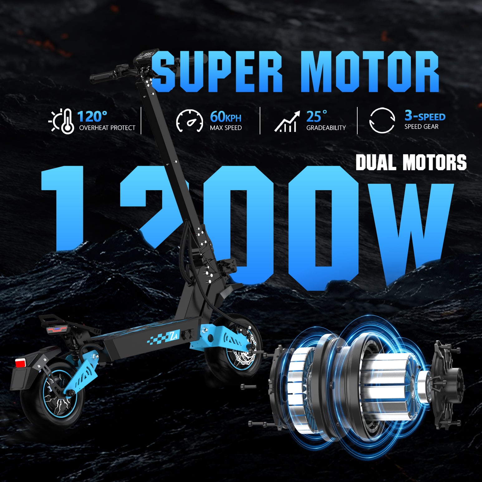 LIT-Z4 1200W  Adult electric scooter