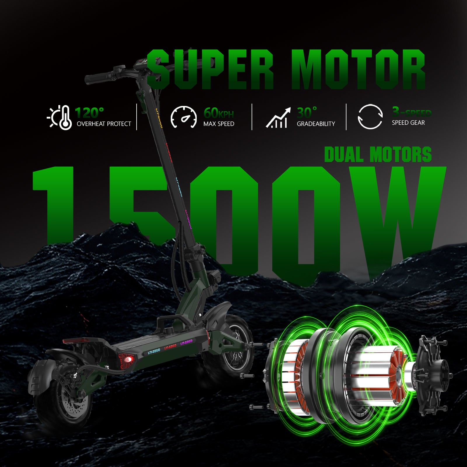 LIT-Z6 1500W  Adult electric scooter