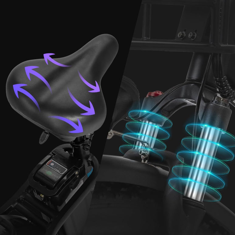 Ridstar H20 1200W Fat Tire Mountain Ebike-2