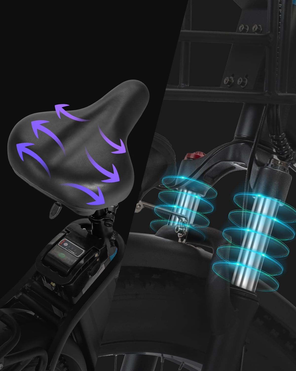 Ridstar H20 1200W Fat Tire Mountain Ebike-2