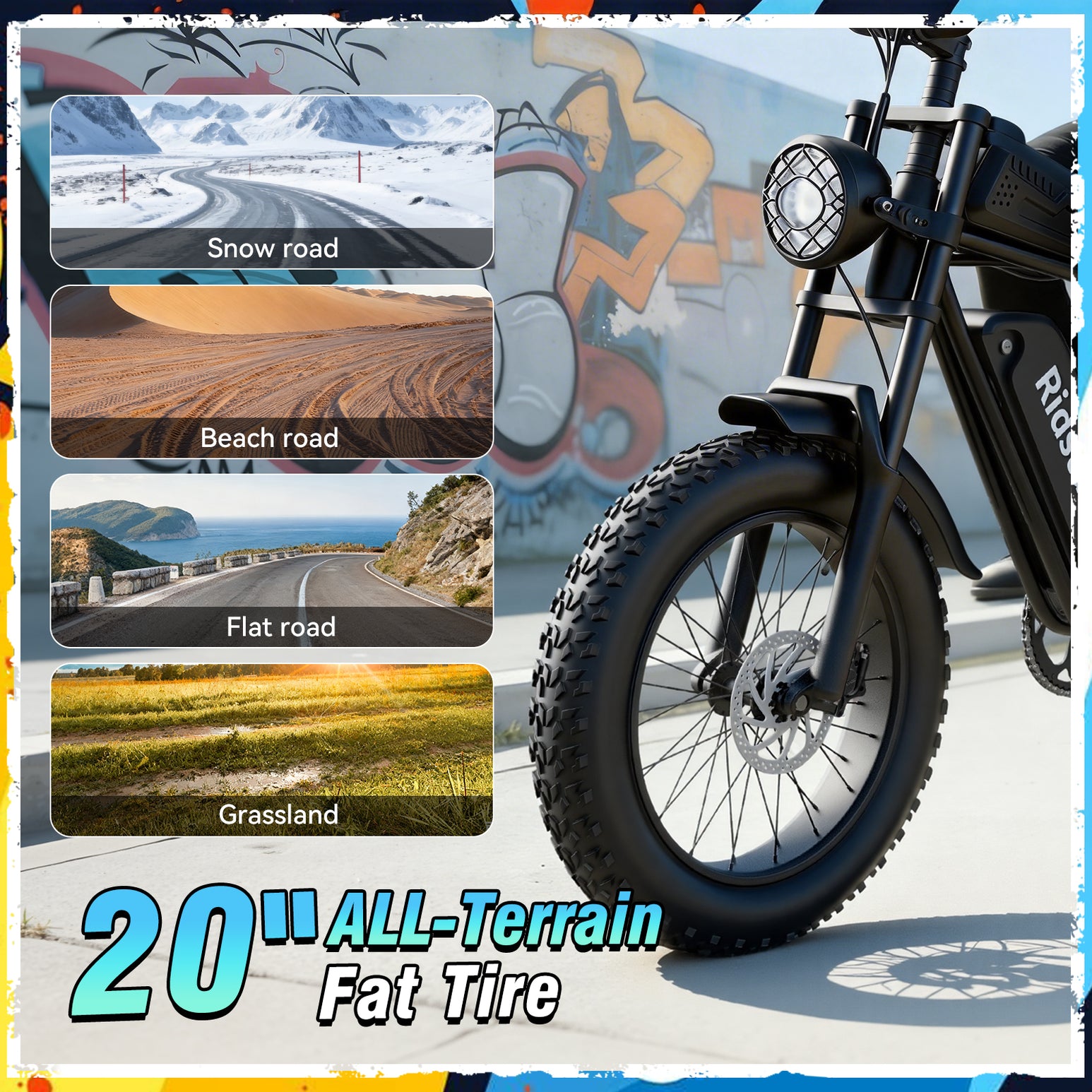 Ridstar® Q30 Lite 1500W Fat Tire Ebike