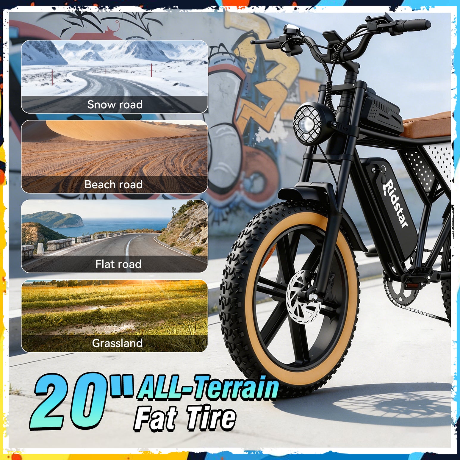 Ridstar Q30Luxe Lite 1500W Fat Tire Ebike