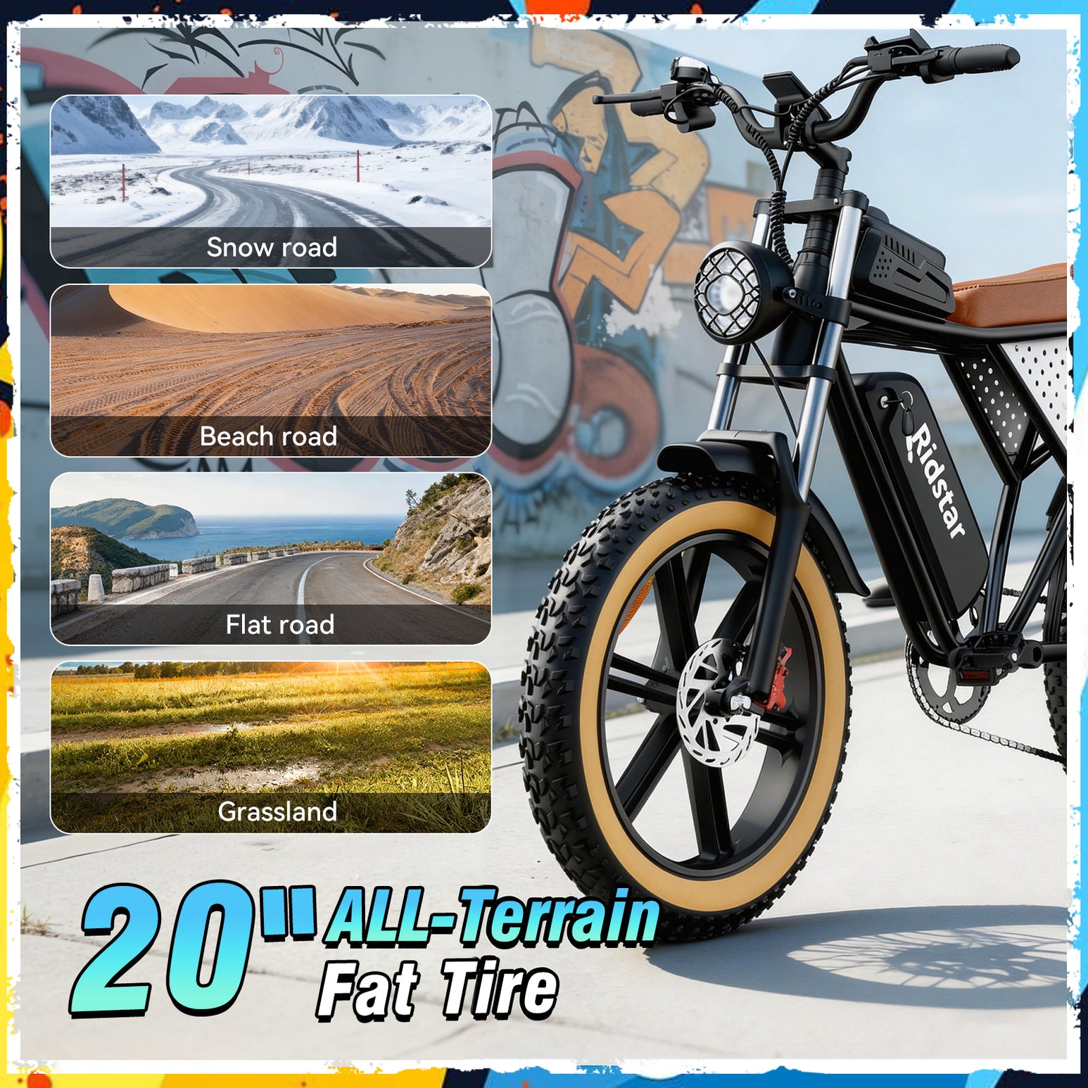Ridstar® Q30Luxe 2000W Fat Tire Ebike