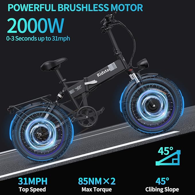 Ridstar H20 Folding Electric Bike-2