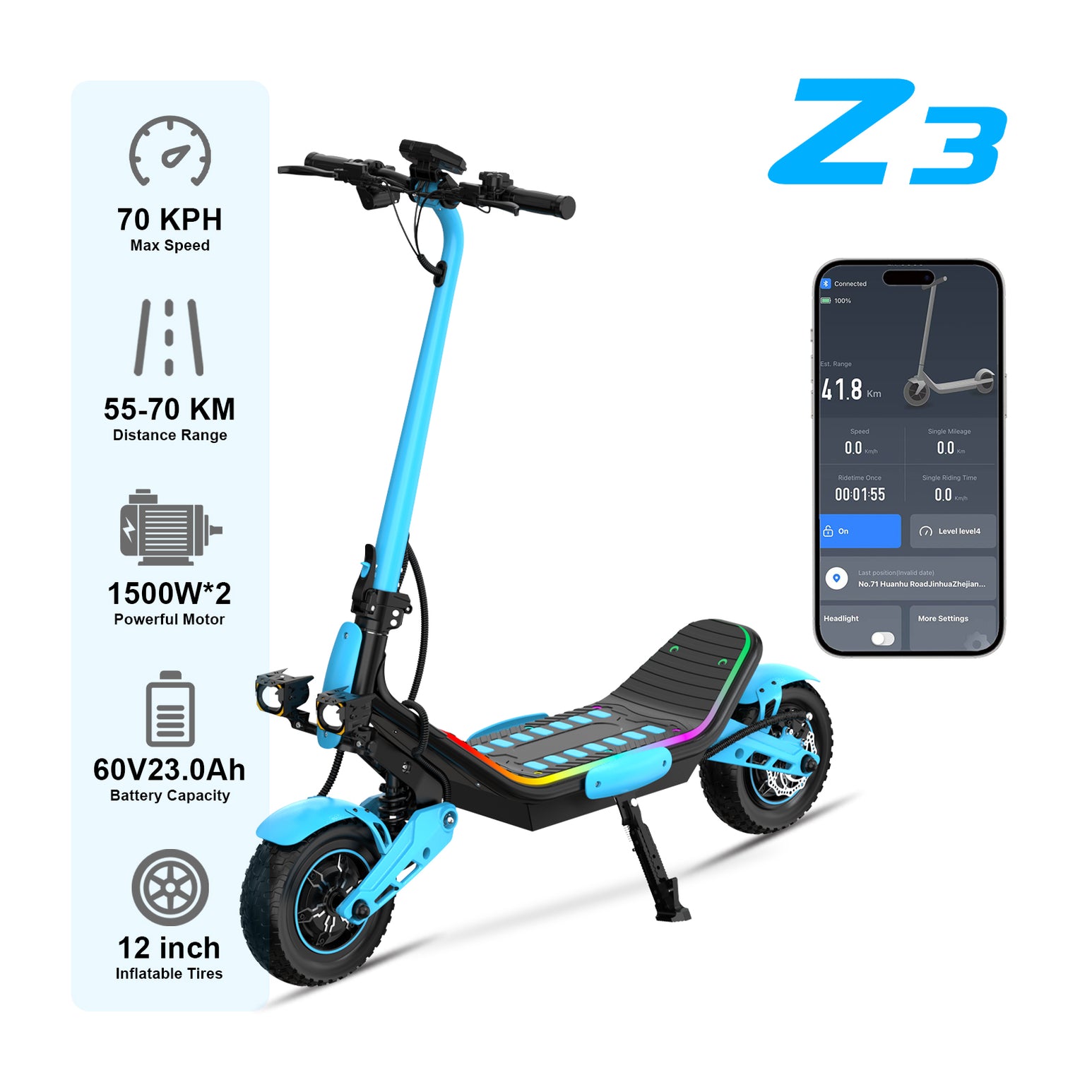 LIT-Z3 1500W  Adult electric scooter