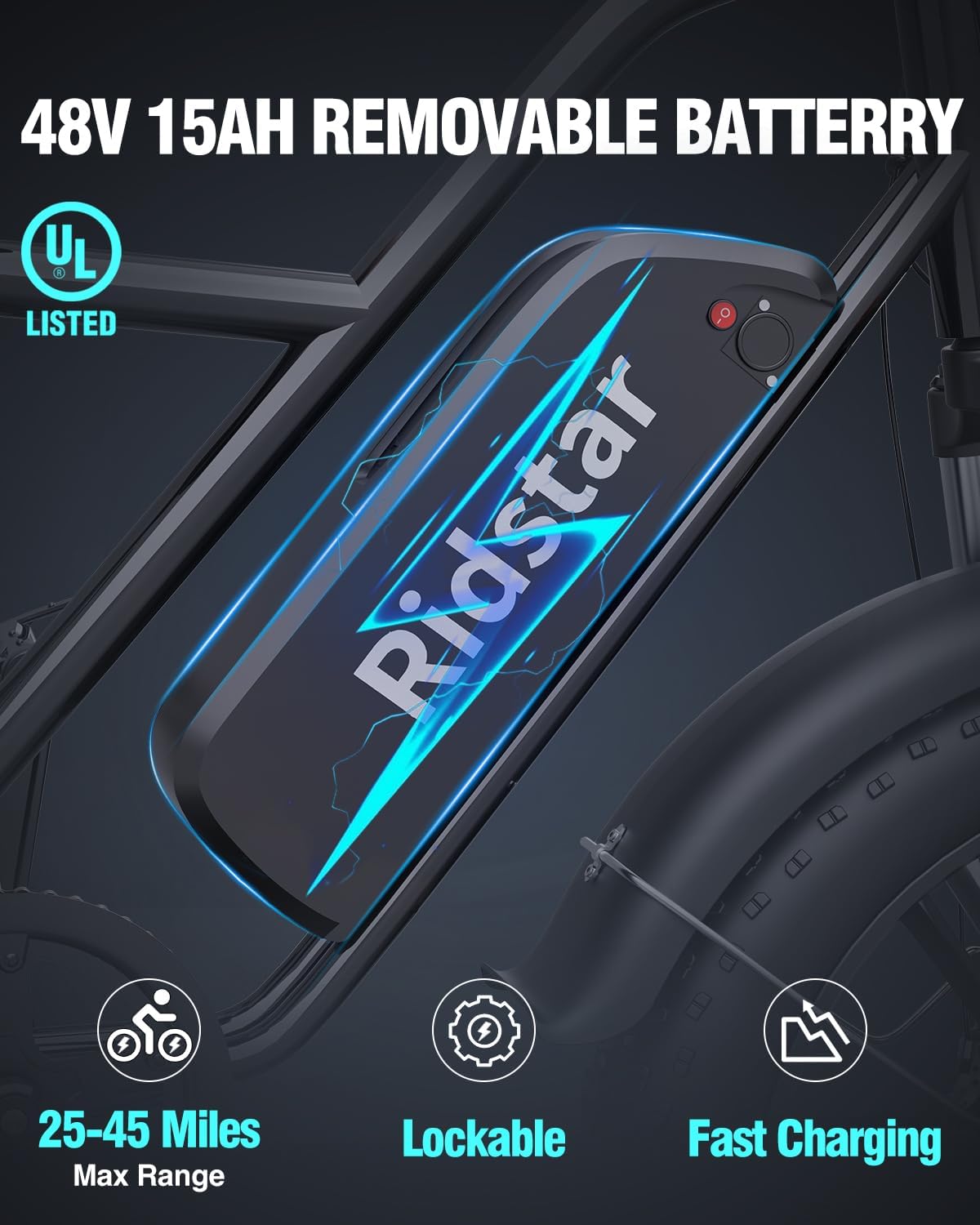 Ridstar® FM001 2-Seater Fat Tire Electric Bike – Ridstarebike