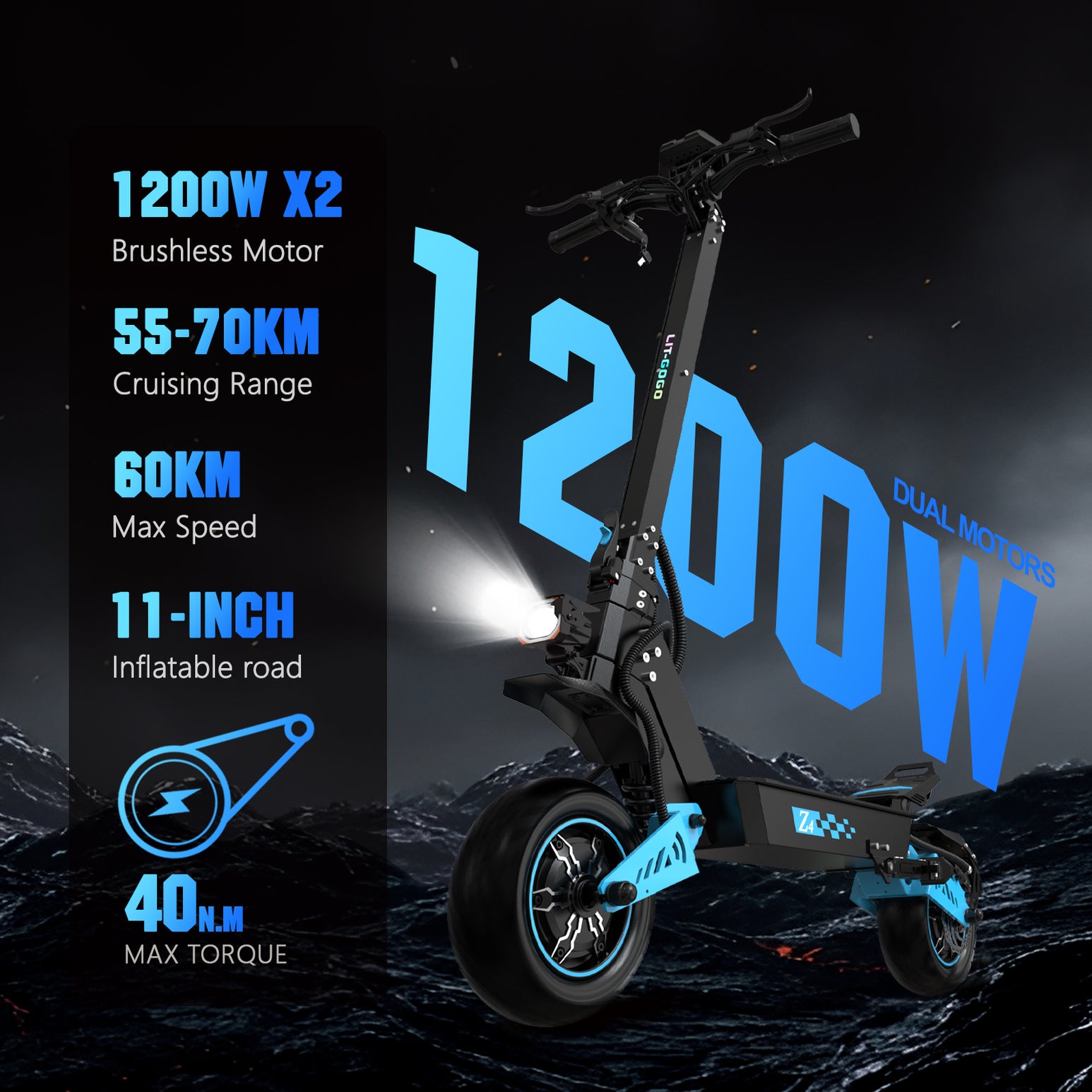 LIT-Z4 1200W  Adult electric scooter