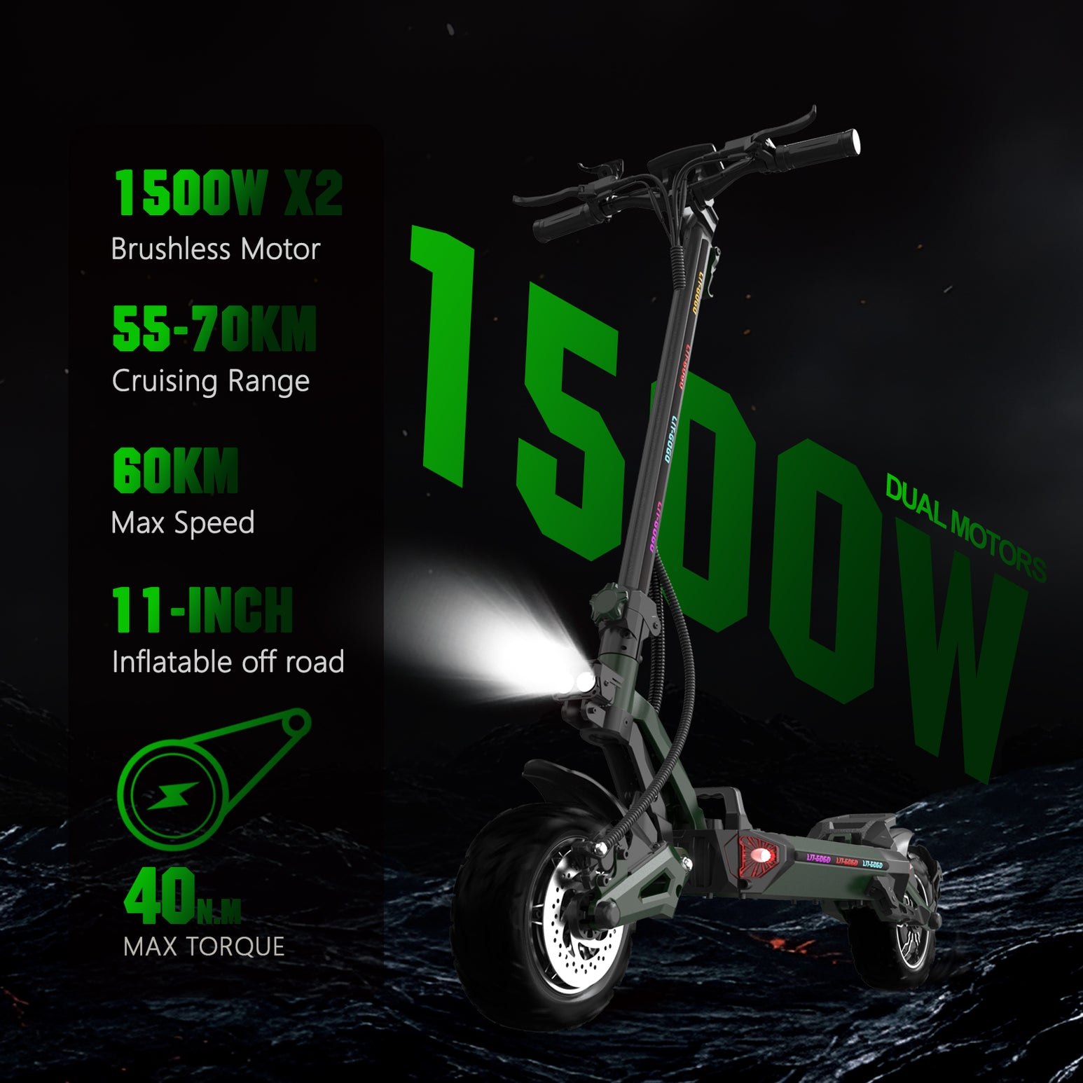 LIT-Z6 1500W  Adult electric scooter