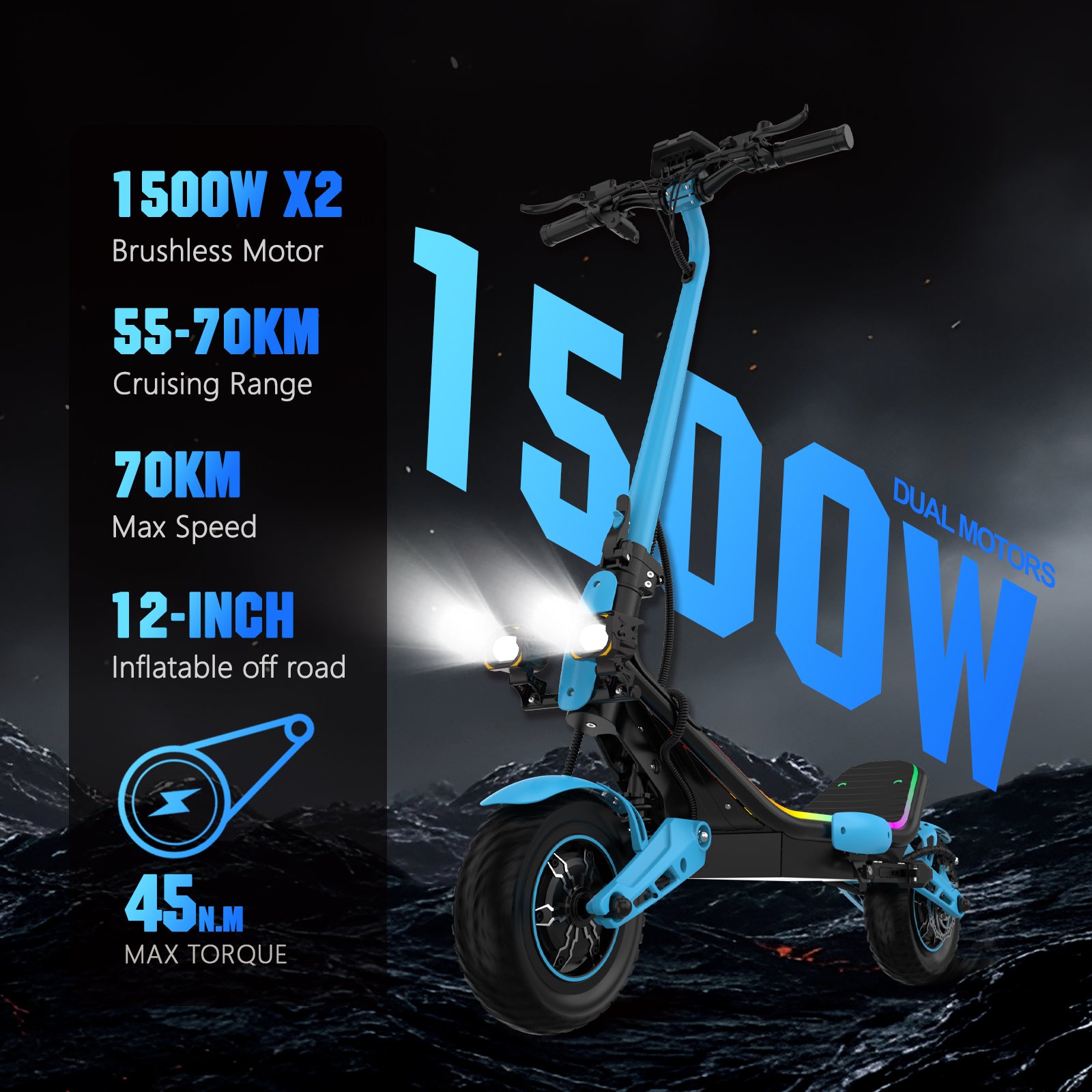 LIT-Z3 1500W  Adult electric scooter