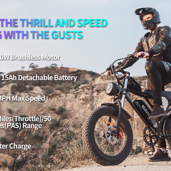 Ridstar® H20 1000W Electric Mountain Bike