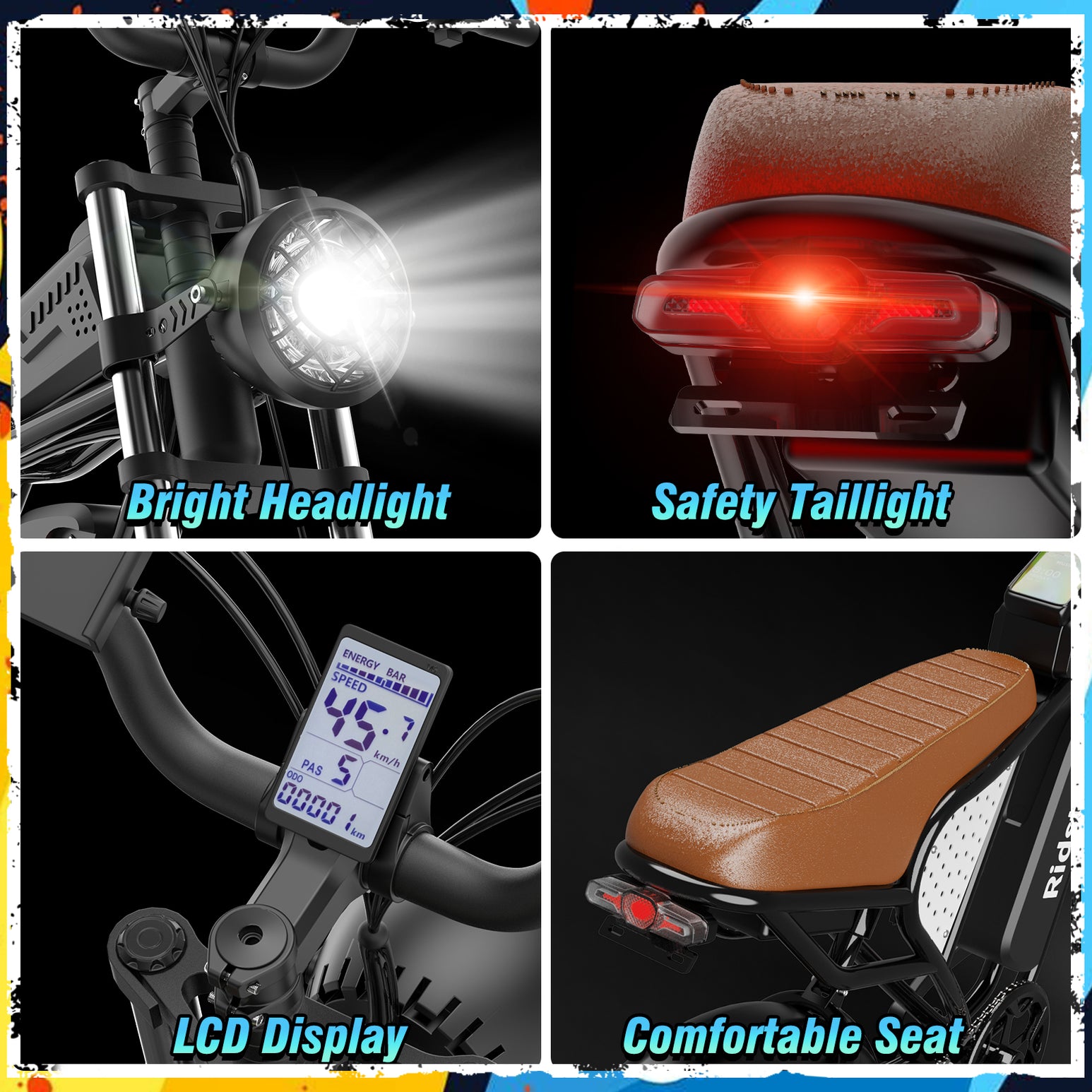 Ridstar® Q30Luxe 2000W Fat Tire Ebike