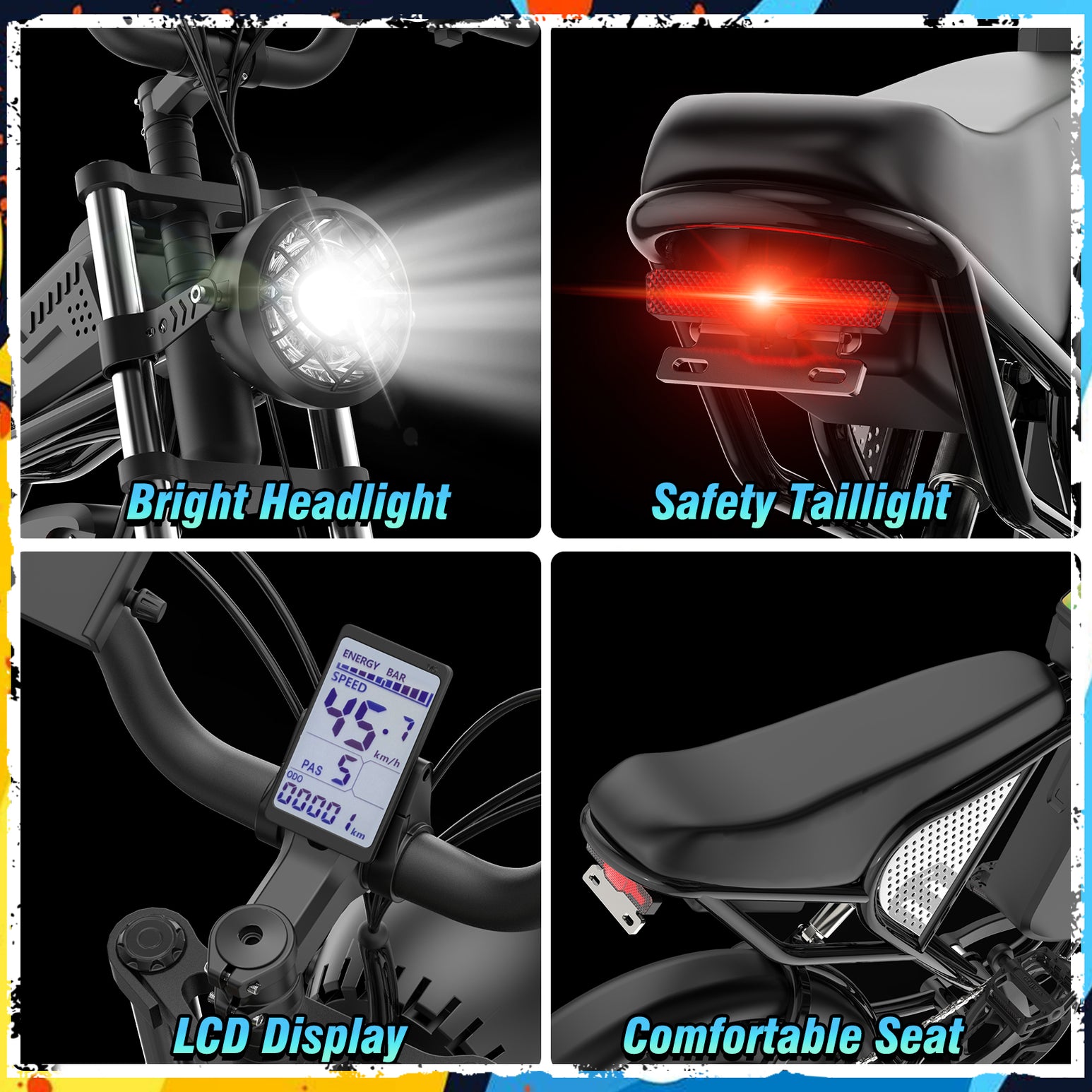 Ridstar® Q30 2000W 48V 25AH Fat Tire Ebike