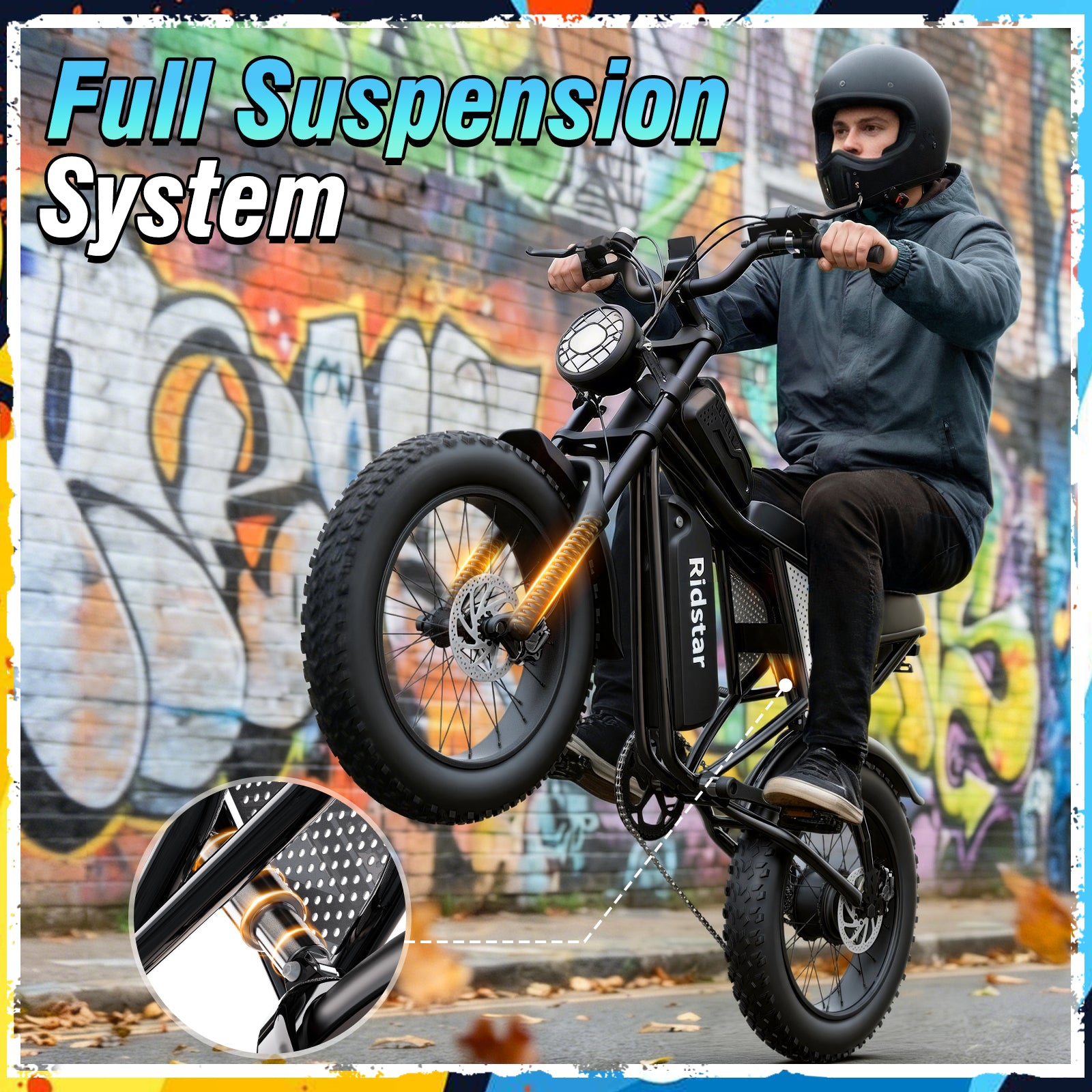 Ridstar® Q30 Lite 1500W Fat Tire Ebike