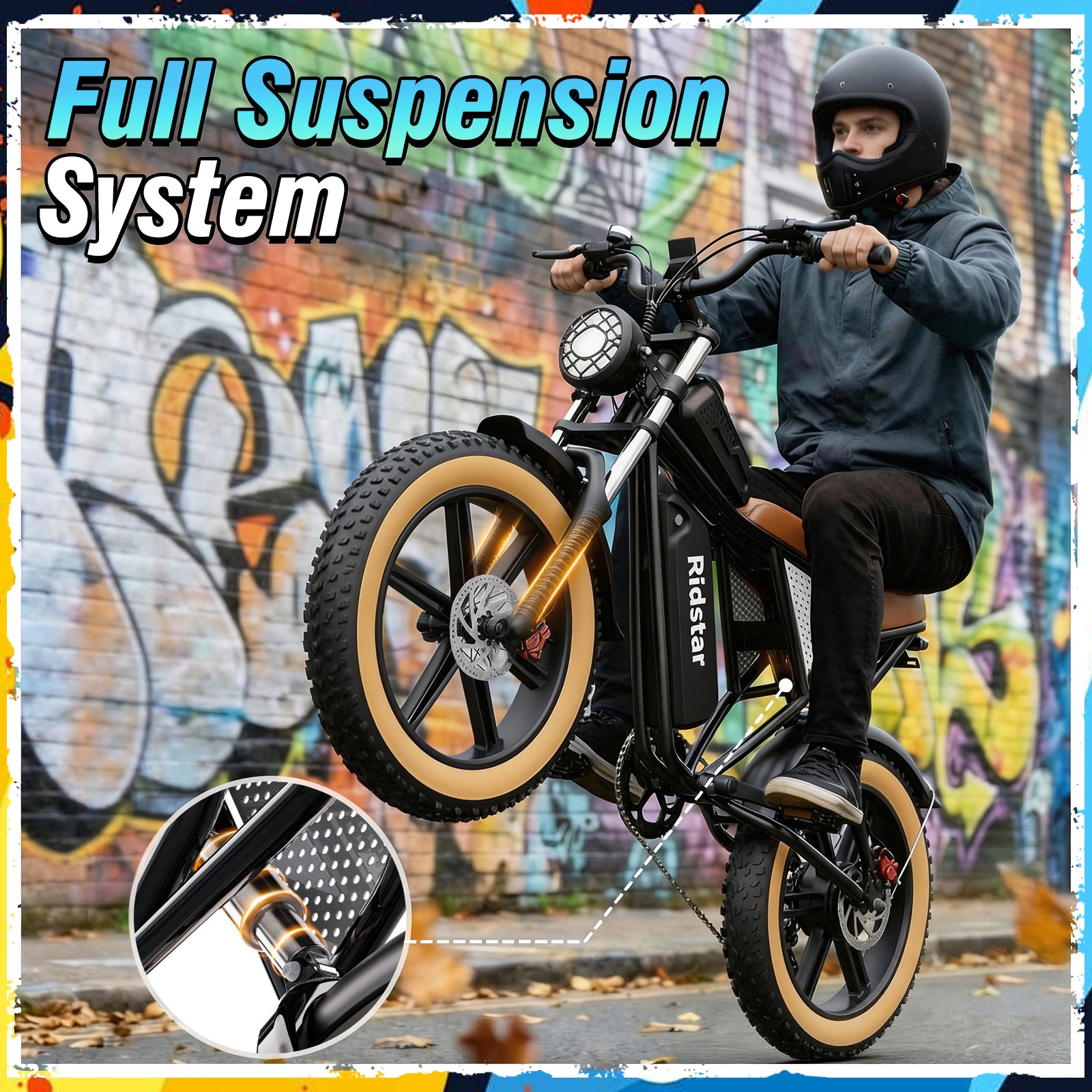 Ridstar® Q30Luxe 2000W Fat Tire Ebike