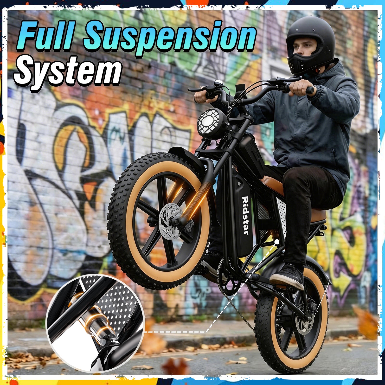 Ridstar Q30Luxe Lite 1500W Fat Tire Ebike